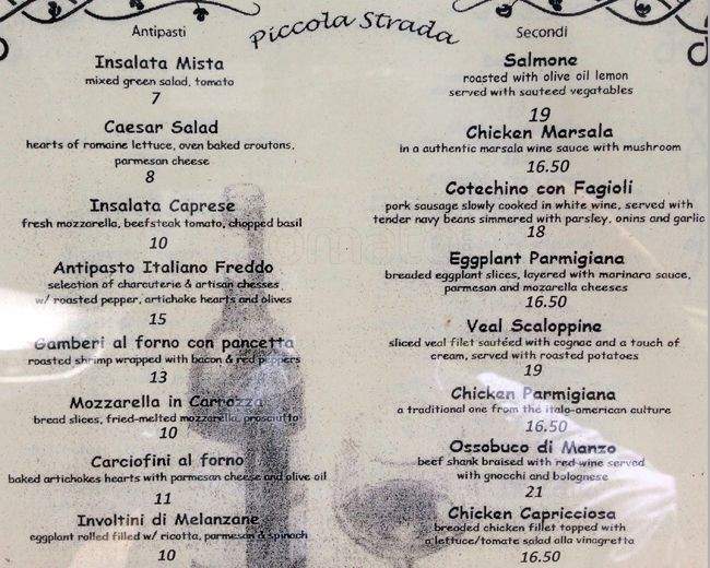 Piccola Strada - New York, NY menu_pic
