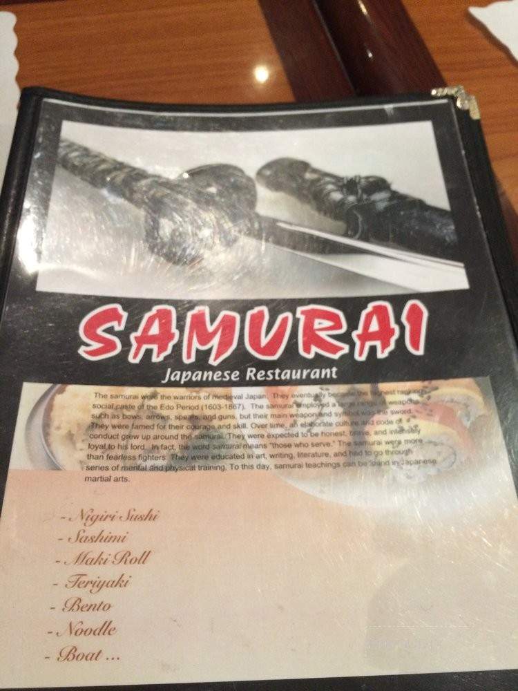 Samurai Japanese Restaurant - Antioch, CA menu_pic