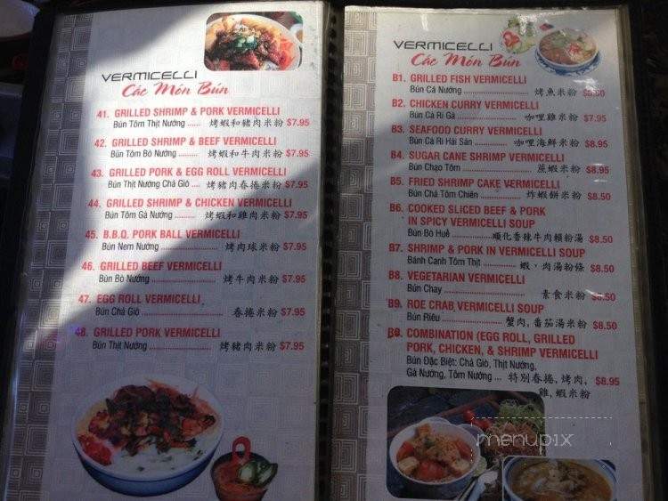 Tu Tai - San Leandro, CA menu_pic