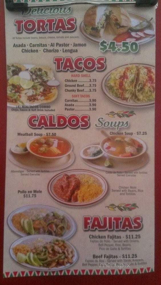 El Chile Bravo - Long Beach, CA menu_pic