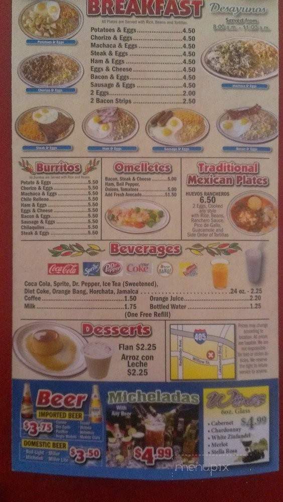El Chile Bravo - Long Beach, CA menu_pic