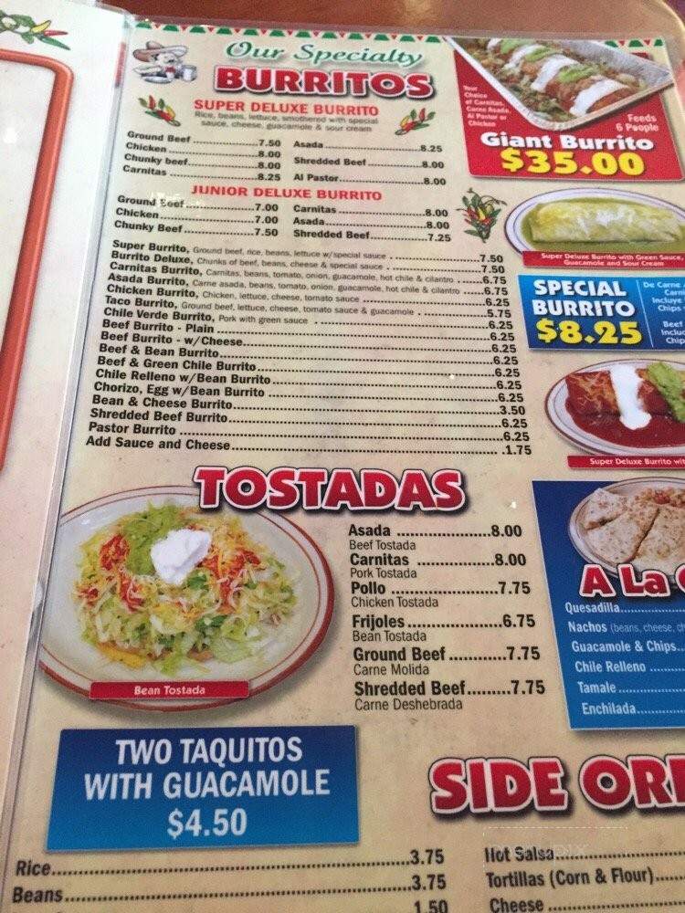 El Chile Bravo - Long Beach, CA menu_pic