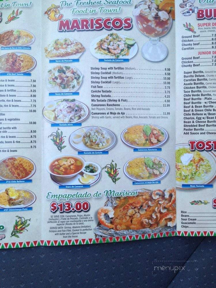 El Chile Bravo - Long Beach, CA menu_pic
