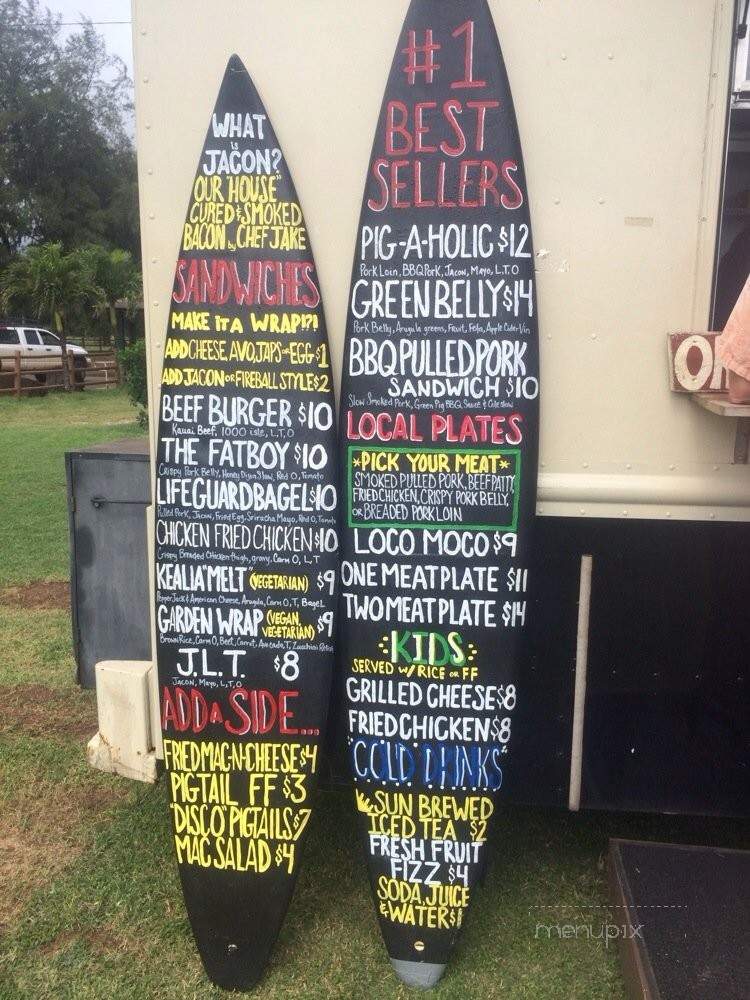The Green Pig - Kealia, HI menu_pic