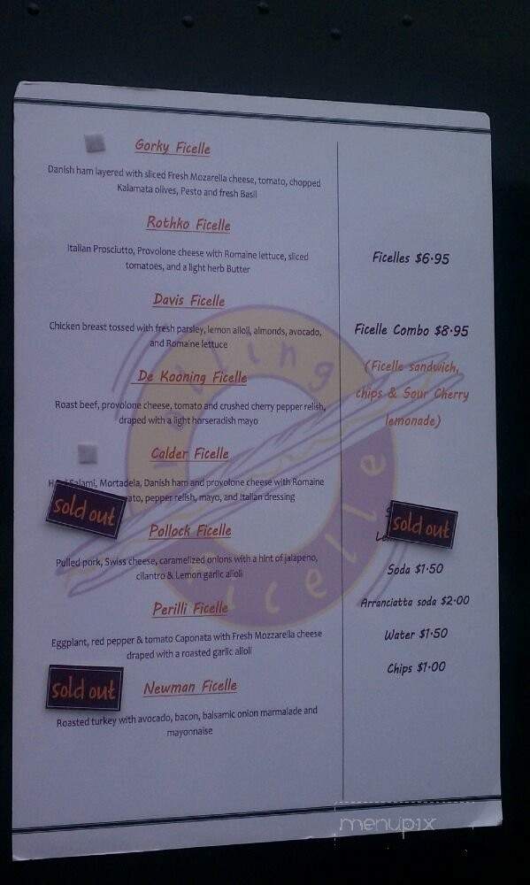 Rolling Ficelle - Washington, DC menu_pic