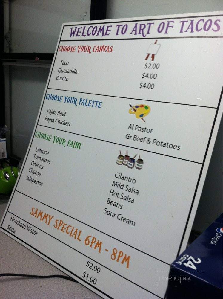 Art of Tacos - Austin, TX menu_pic