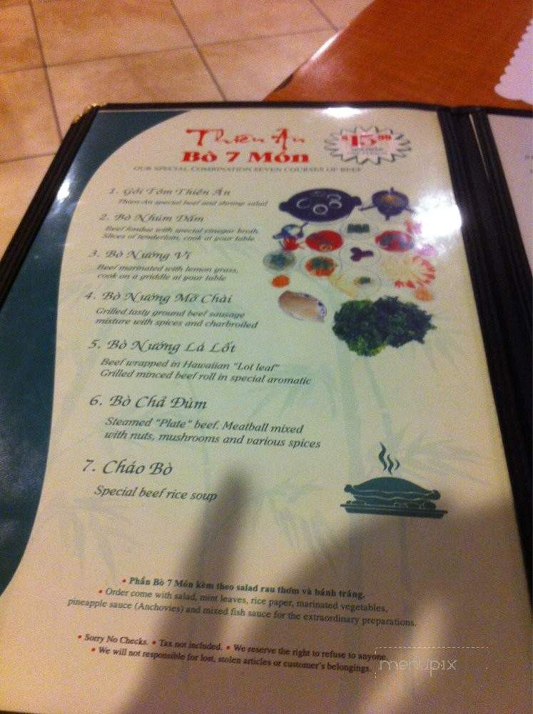 Thien An - Westminster, CA menu_pic