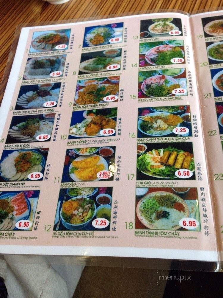 Tay Ho 4 Restaurant - Westminster, CA menu_pic