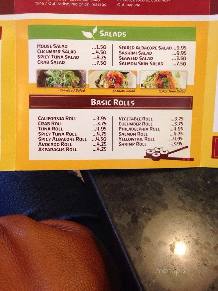 Andy Sushi and Roll - Orange, CA menu_pic