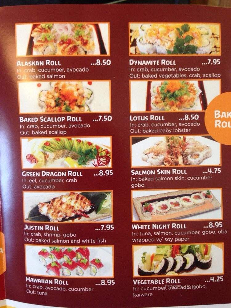 Andy Sushi and Roll - Orange, CA menu_pic