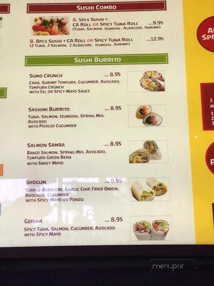 Andy Sushi and Roll - Orange, CA menu_pic