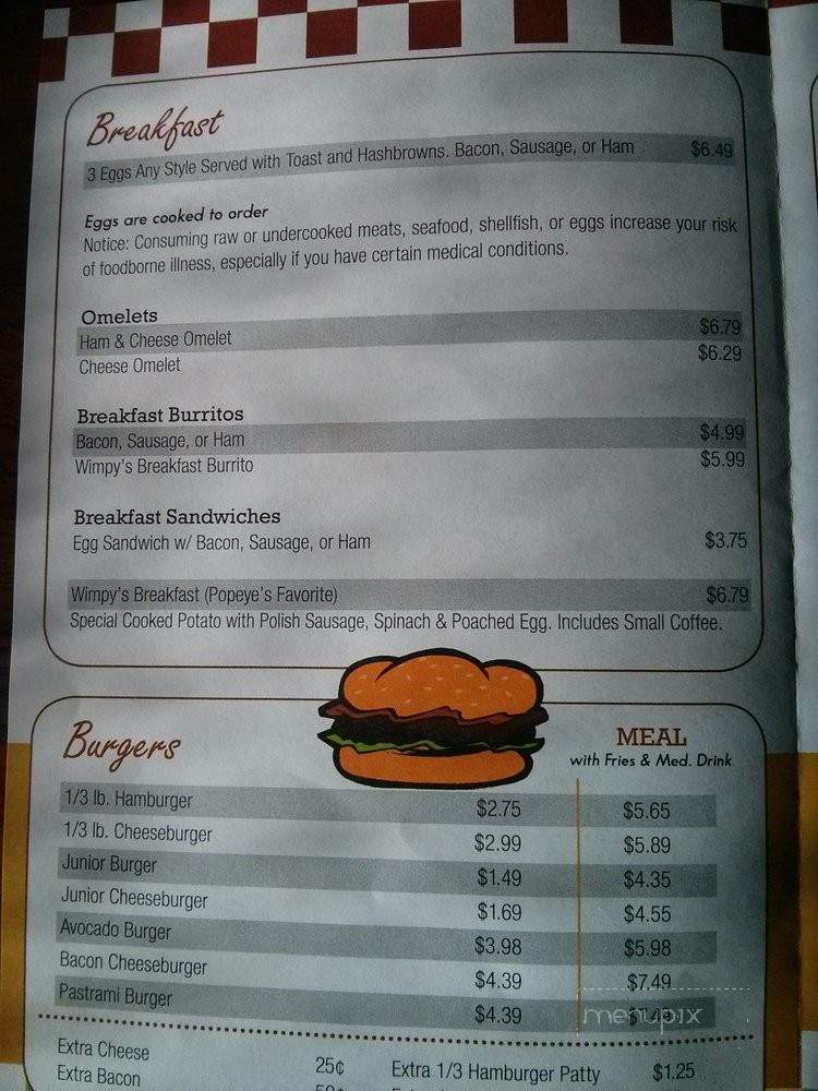 Wimpy's - North Las Vegas, NV menu_pic