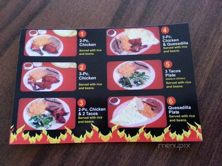 El Pollo Pio Pio - Tujunga, CA menu_pic
