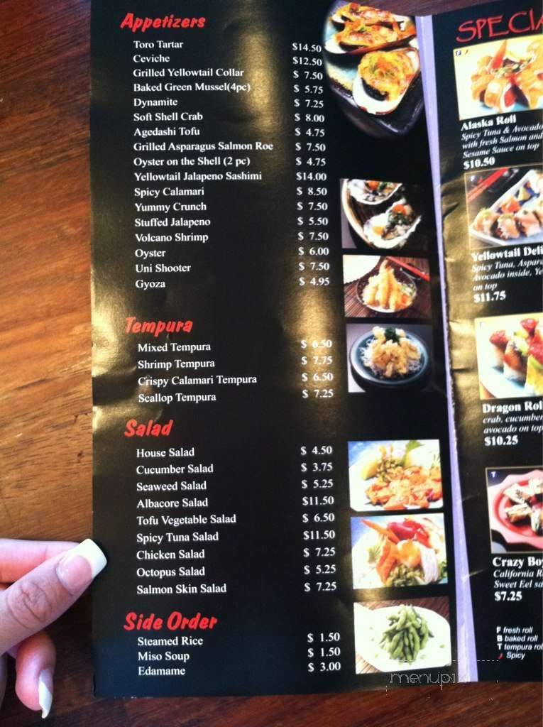 Mika Sushi - Orange, CA menu_pic