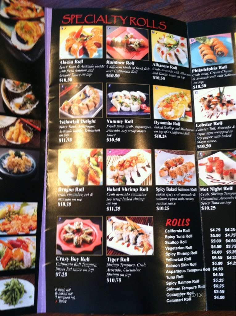 Mika Sushi - Orange, CA menu_pic