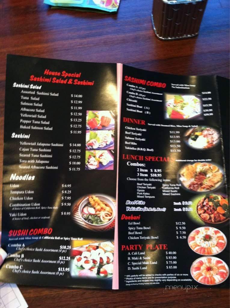 Mika Sushi - Orange, CA menu_pic