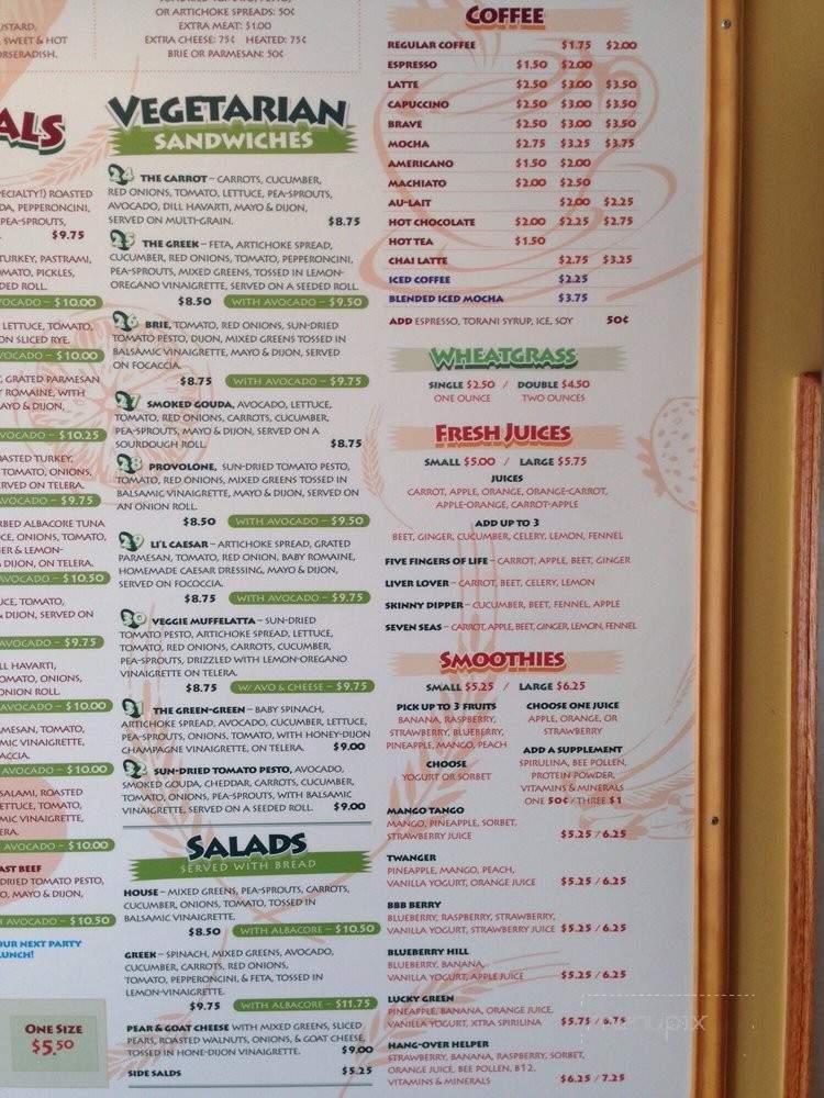 Estela's Fresh Sandwiches - San Francisco, CA menu_pic