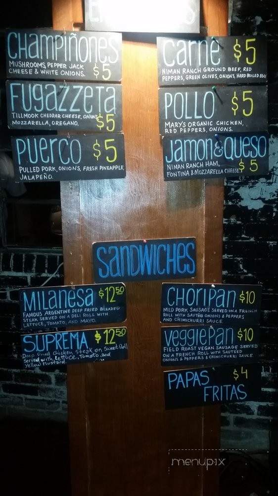 Mad Oak - Oakland, CA menu_pic