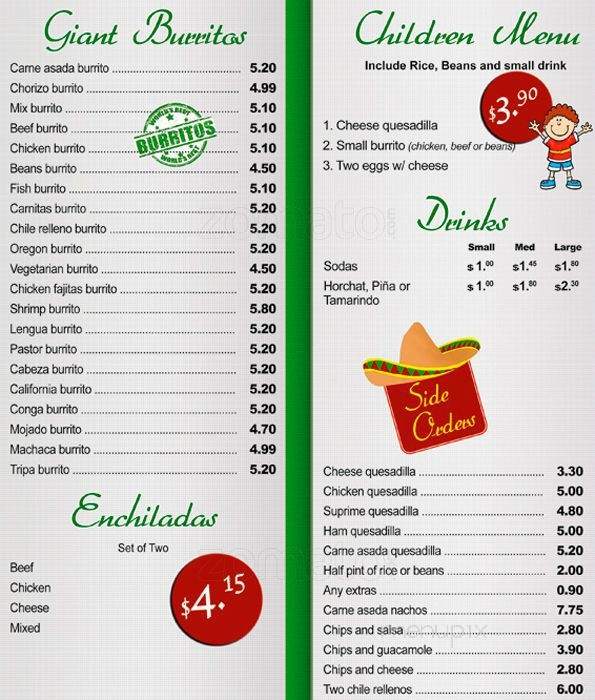 Rigoberto's Taco Shop - San Diego, CA menu_pic