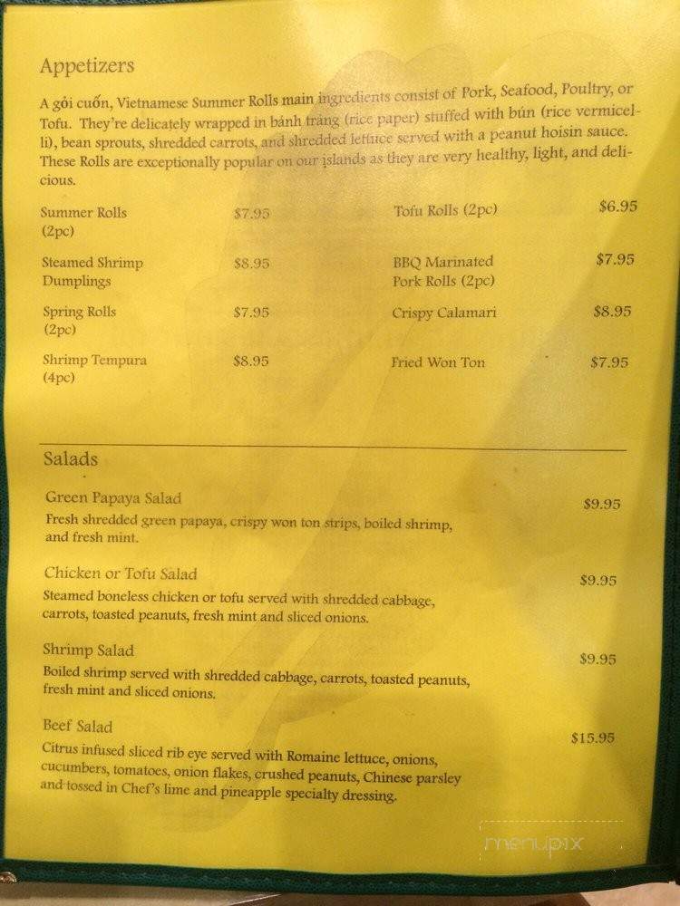 Pho My Vi - Kaneohe, HI menu_pic