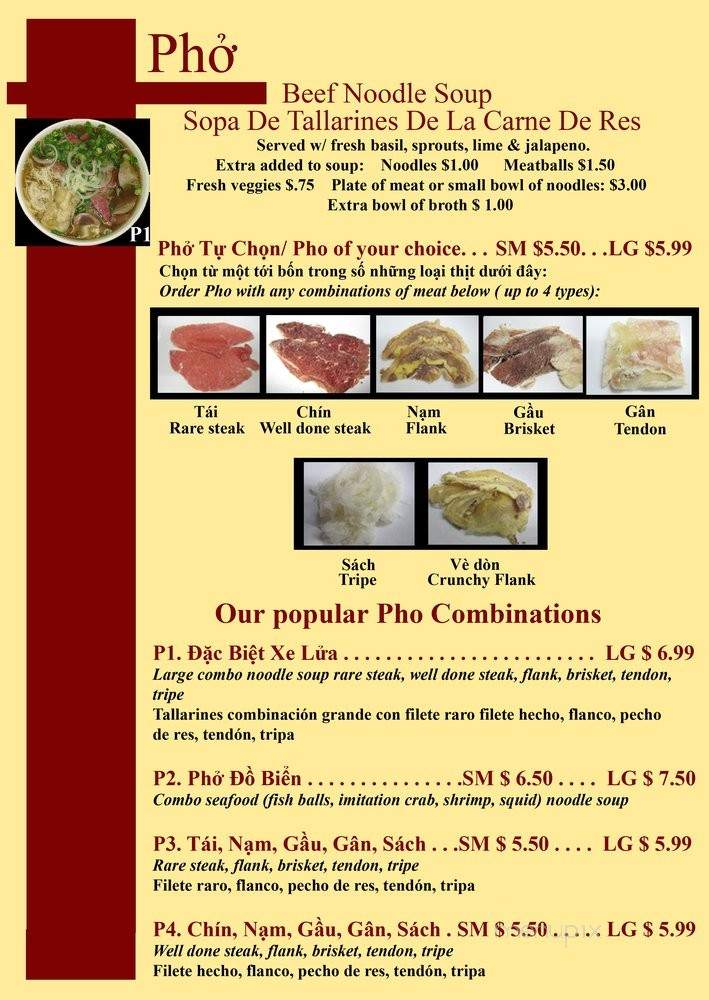 Lotus Restaurant - San Bernardino, CA menu_pic
