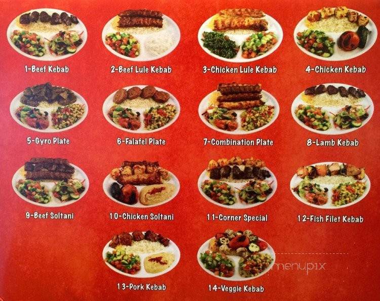 Corner Kebab - San Fernando, CA menu_pic