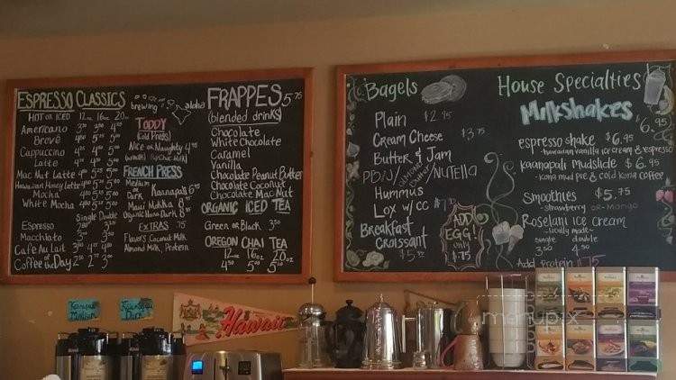 Island Press Coffee - Lahaina, HI menu_pic