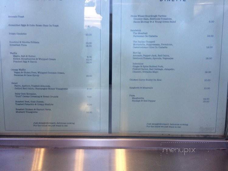 Dinette - Los Angeles, CA menu_pic