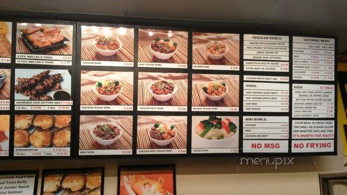 Tony's Barbecue and Bibingkinitan - Carson, CA menu_pic