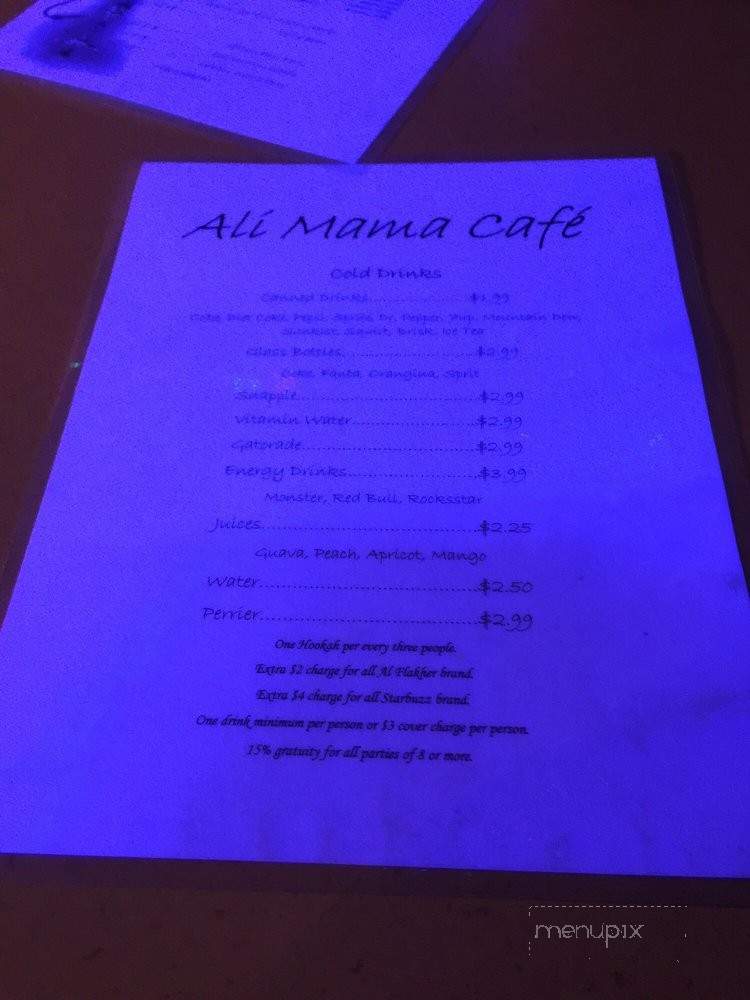 Ali Mama Cafe - Los Angeles, CA menu_pic