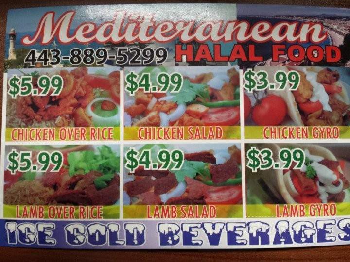 Halal Food Cart - Baltimore, MD menu_pic