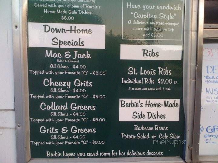 Barbie's Q - Los Angeles, CA menu_pic
