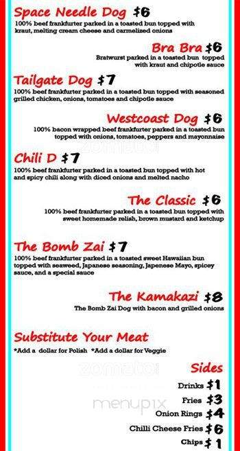 Road Dogs - San Jose, CA menu_pic