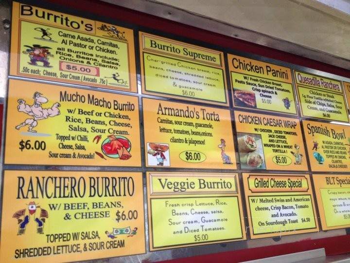 Armando's Lunch Truck - Los Angeles, CA menu_pic