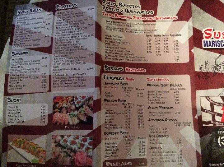 Sushilito's - South Gate, CA menu_pic