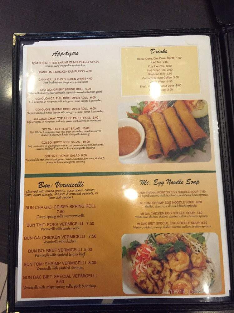 La Pho - Irvine, CA menu_pic
