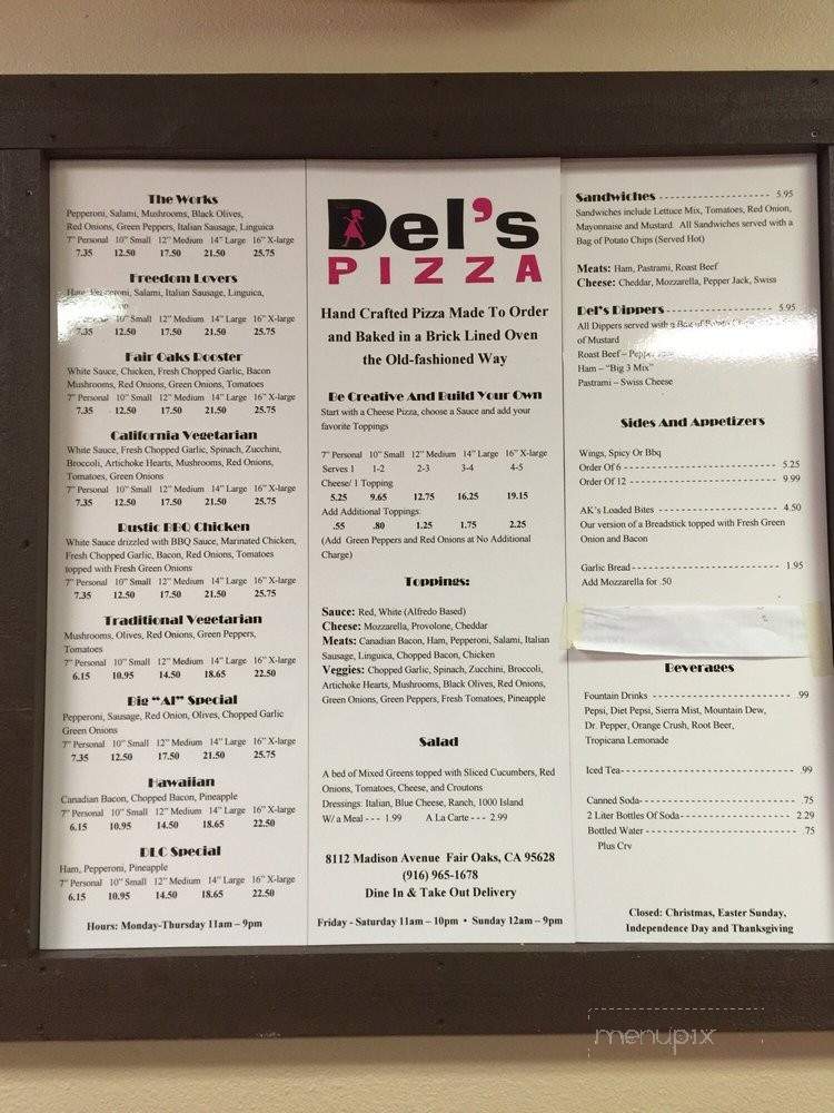 /250296162/Dels-Pizza-Fair-Oaks-CA - Fair Oaks, CA