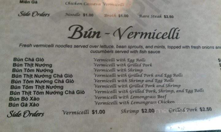 Pho Xpress - Corona, CA menu_pic