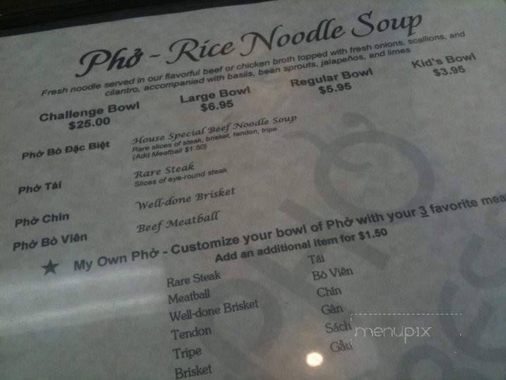 Pho Xpress - Corona, CA menu_pic