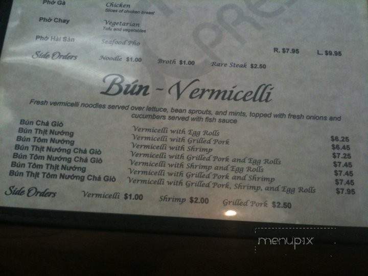 Pho Xpress - Corona, CA menu_pic