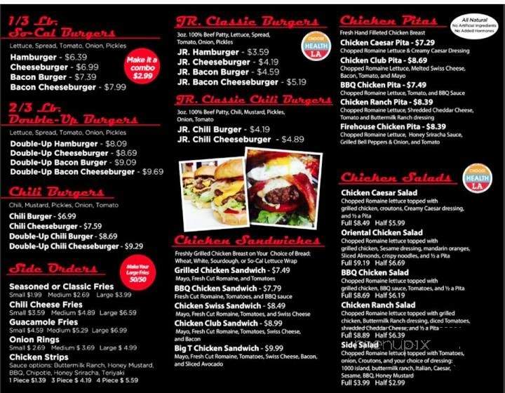 So-Cal Burgers Chill & Grill - Los Angeles, CA menu_pic