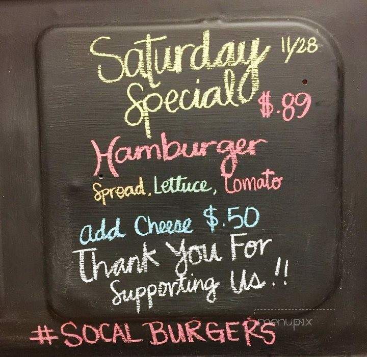 So-Cal Burgers Chill & Grill - Los Angeles, CA menu_pic