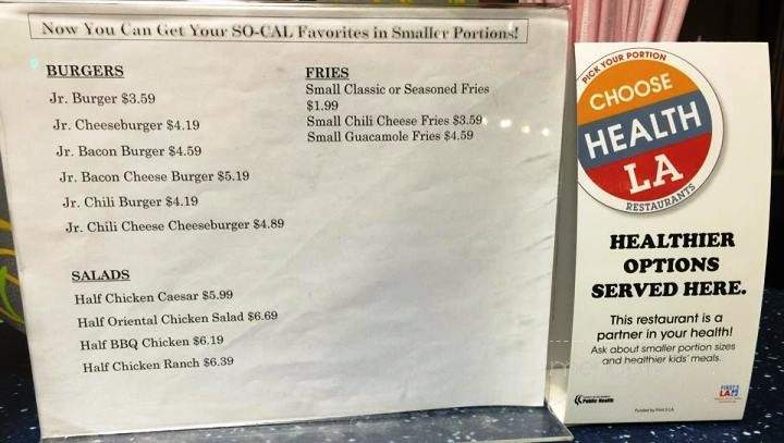 So-Cal Burgers Chill & Grill - Los Angeles, CA menu_pic
