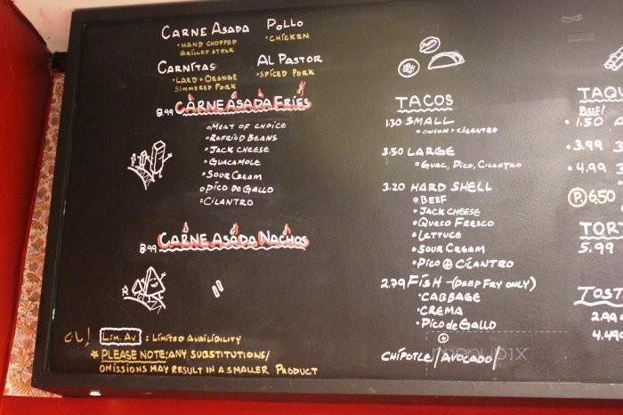 Javier's - Pasadena, CA menu_pic