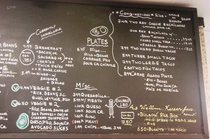 Javier's - Pasadena, CA menu_pic