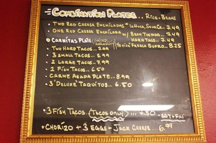 Javier's - Pasadena, CA menu_pic