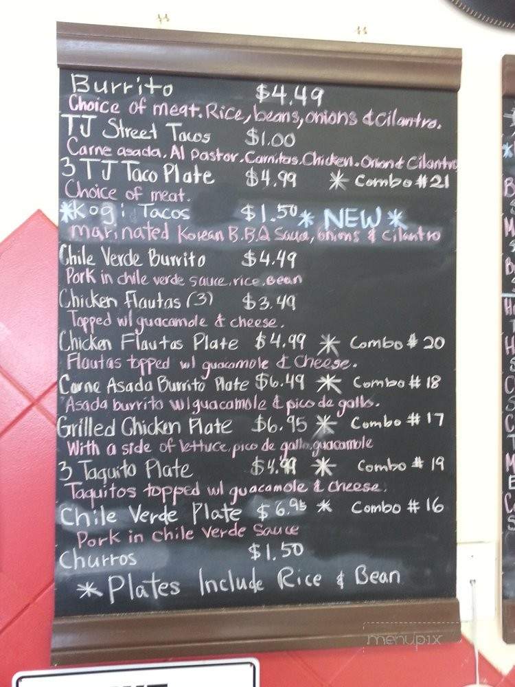 Javier's - Pasadena, CA menu_pic