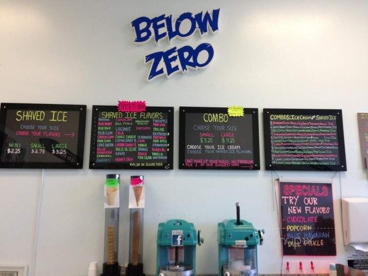 /250854019/Below-Zero-Shaved-Ice-Menu-Upland-CA - Upland, CA