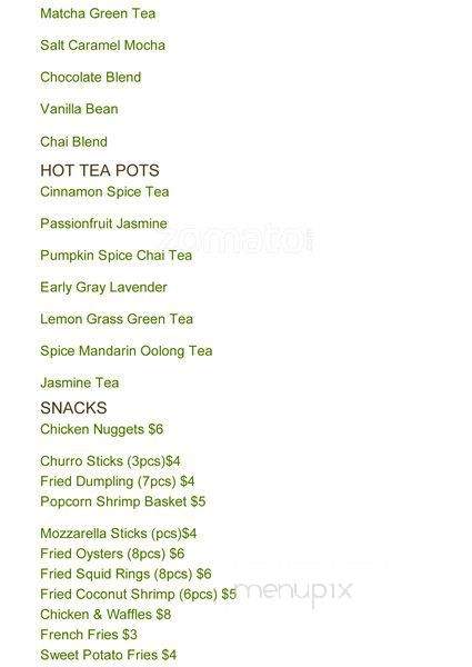 Java Land Coffee Haus - Richardson, TX menu_pic