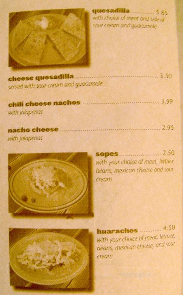 El Torazo - Long Beach, CA menu_pic